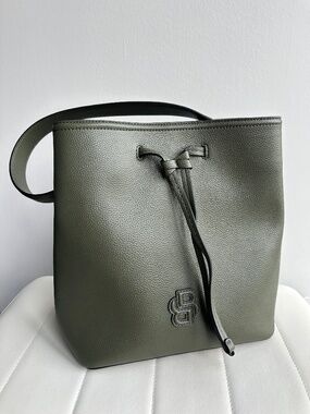 Hugo Boss Anett Small Bucket Bag in Green